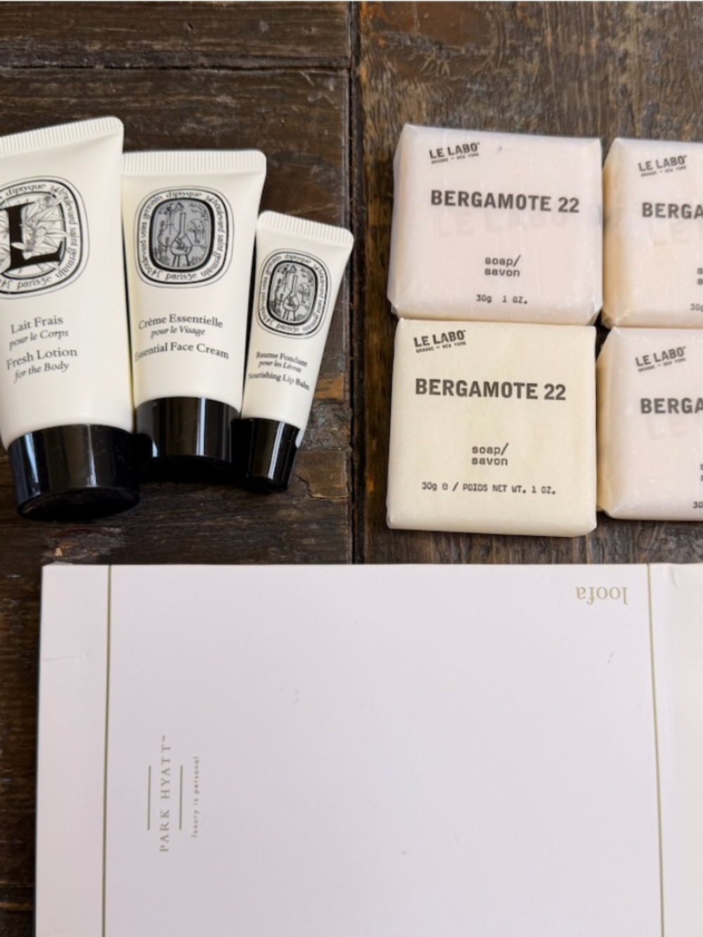LAST SET* DIPTYQUE + LE LABO BERGAMOTE 22 AMENITY TOILETRY 8pc Set